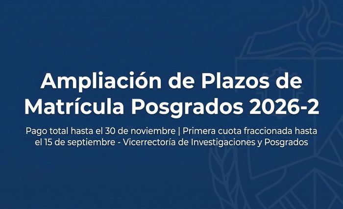 Ampliación de plazos Matricula