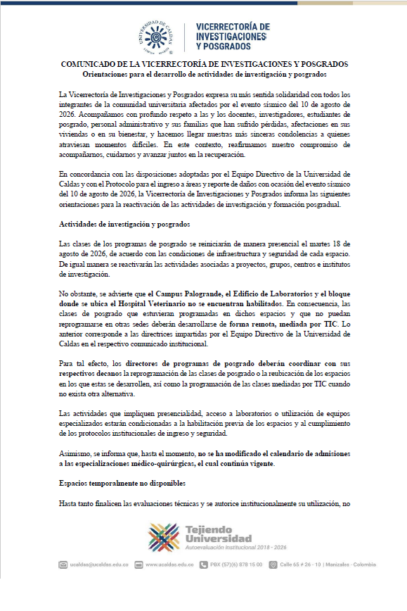 Imagen comunicado